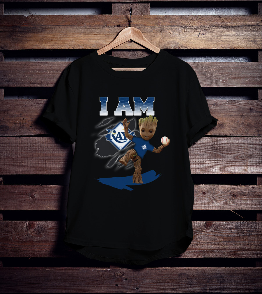 I Am Tampa Bay Rays Groot Baseball Fan T-Shirt