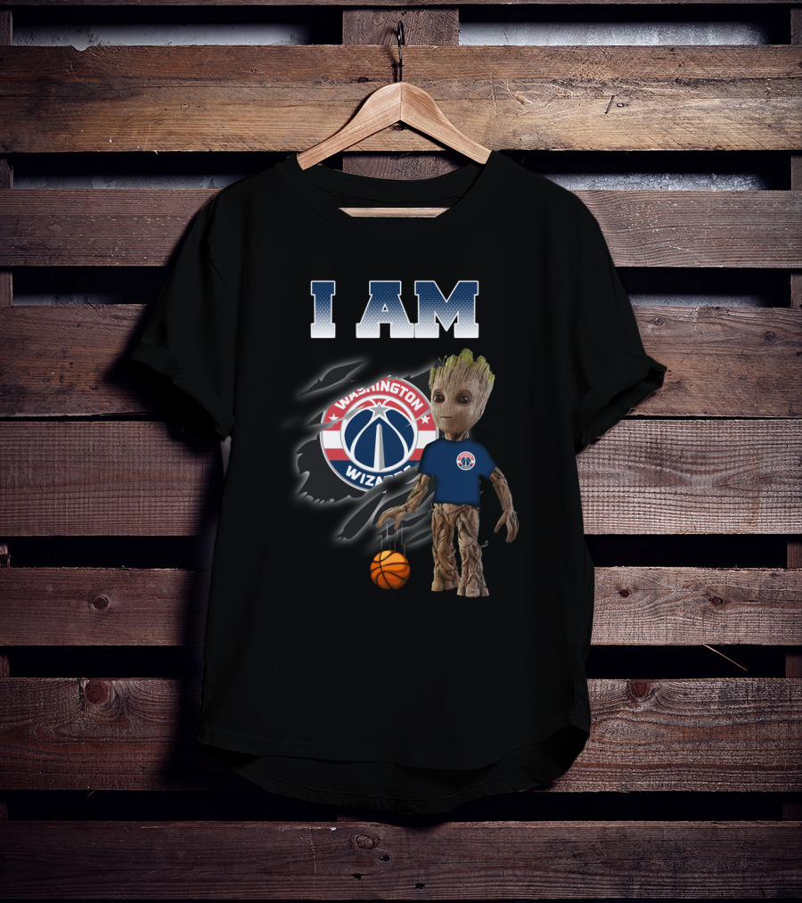 I Am Washington Wizards Groot Basketball T-Shirt