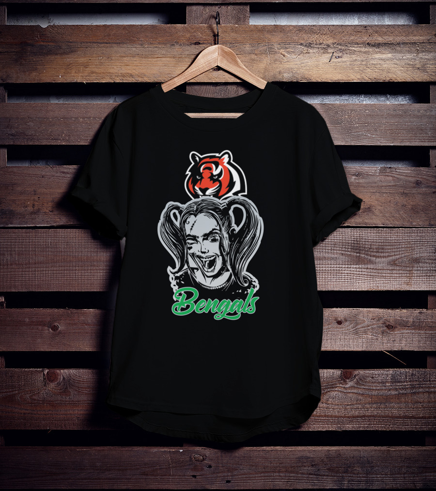 Harley Quinn Bengals Cincinnati Bengals Tiger T-Shirt