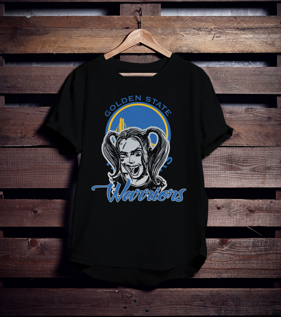 Golden State Warriors Harley Quinn Face T-Shirt