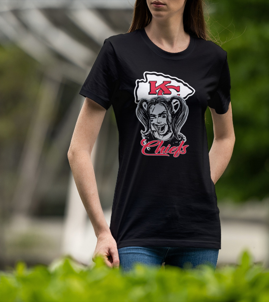 Harley Quinn Kc Chiefs Logo Chiefs T-Shirt