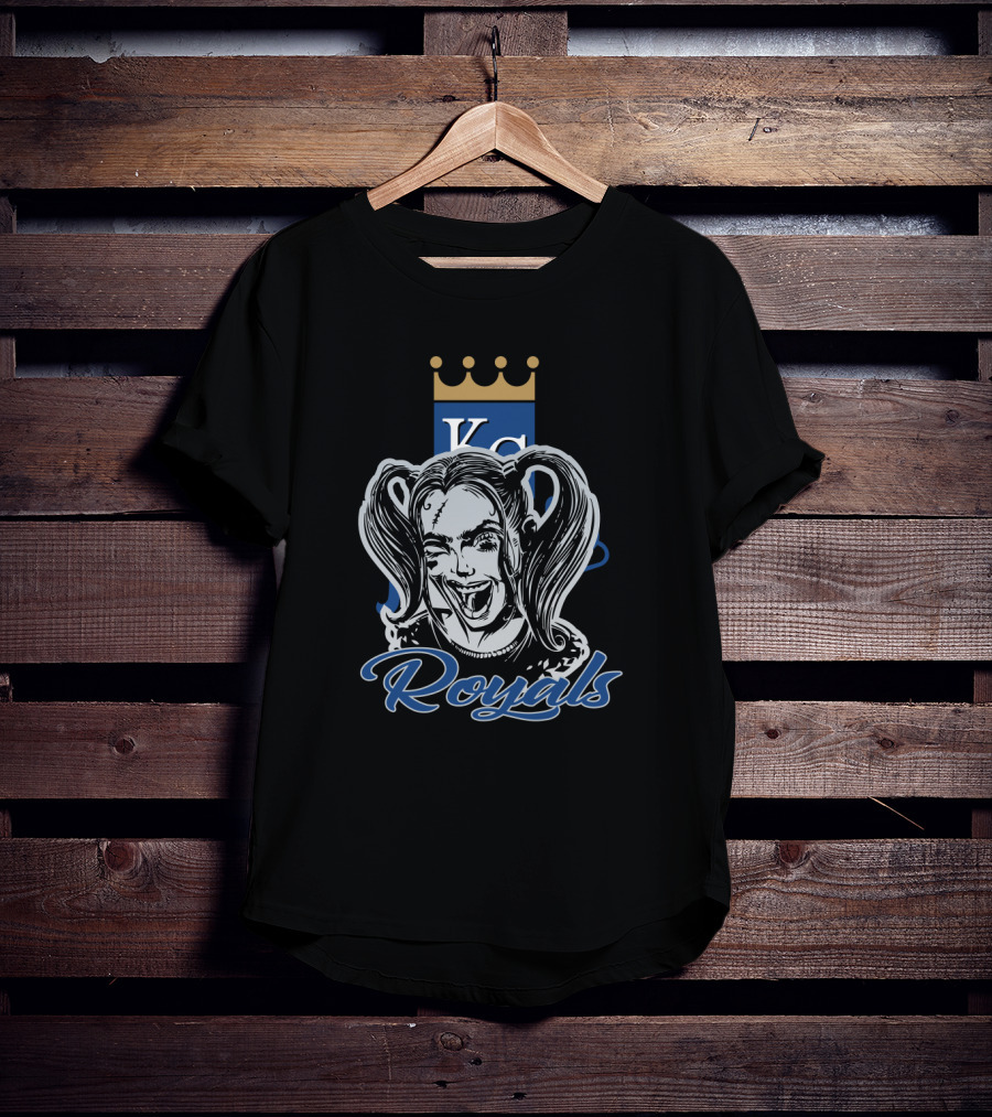 Harley Quinn Royals Kc Logo Kansas City Royals T-Shirt