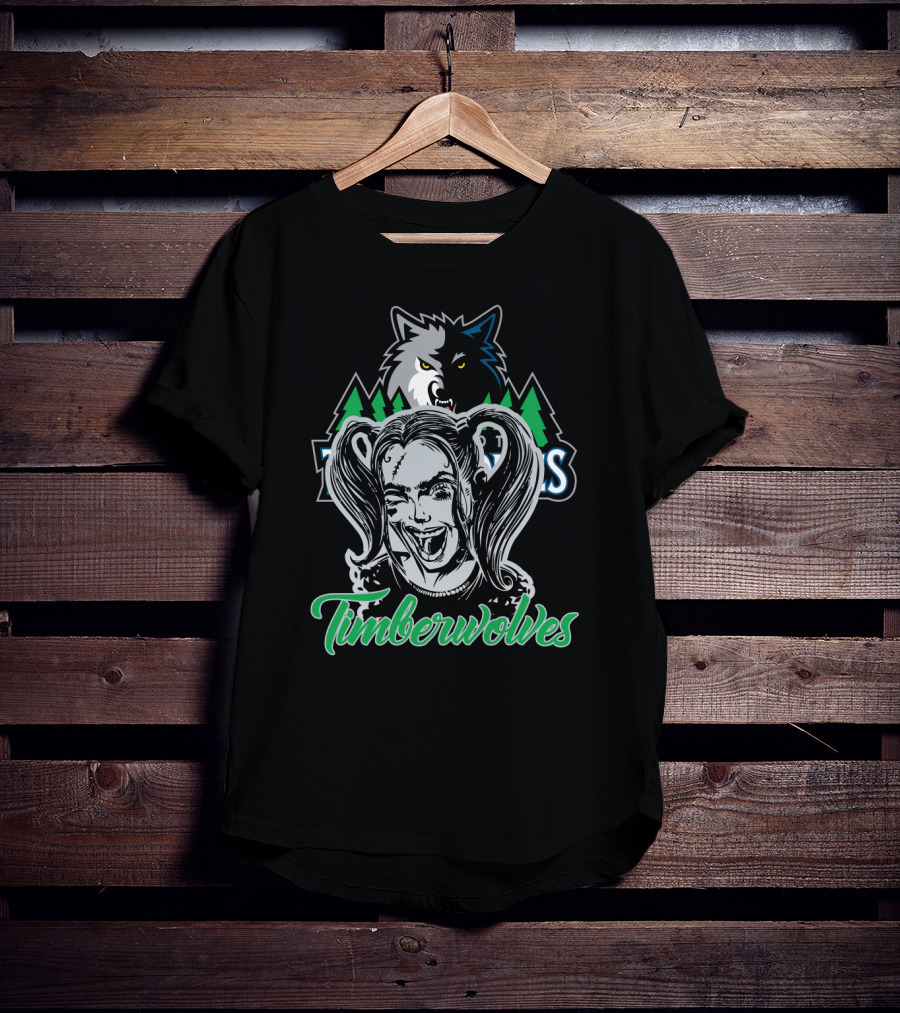 Harley Quinn Minnesota Timberwolves T-Shirt