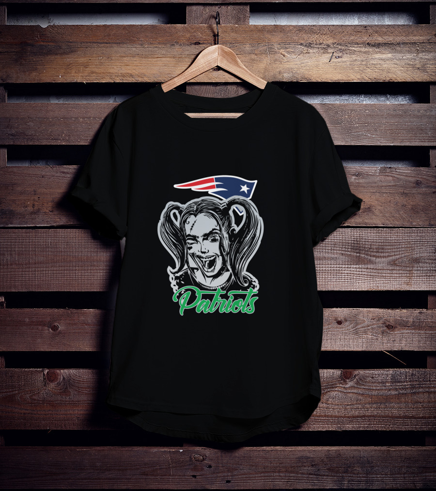 Harley Quinn Patriots New England T-Shirt
