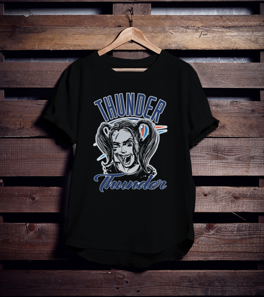 Harley Quinn Thunder Oklahoma City Basketball T-Shirt