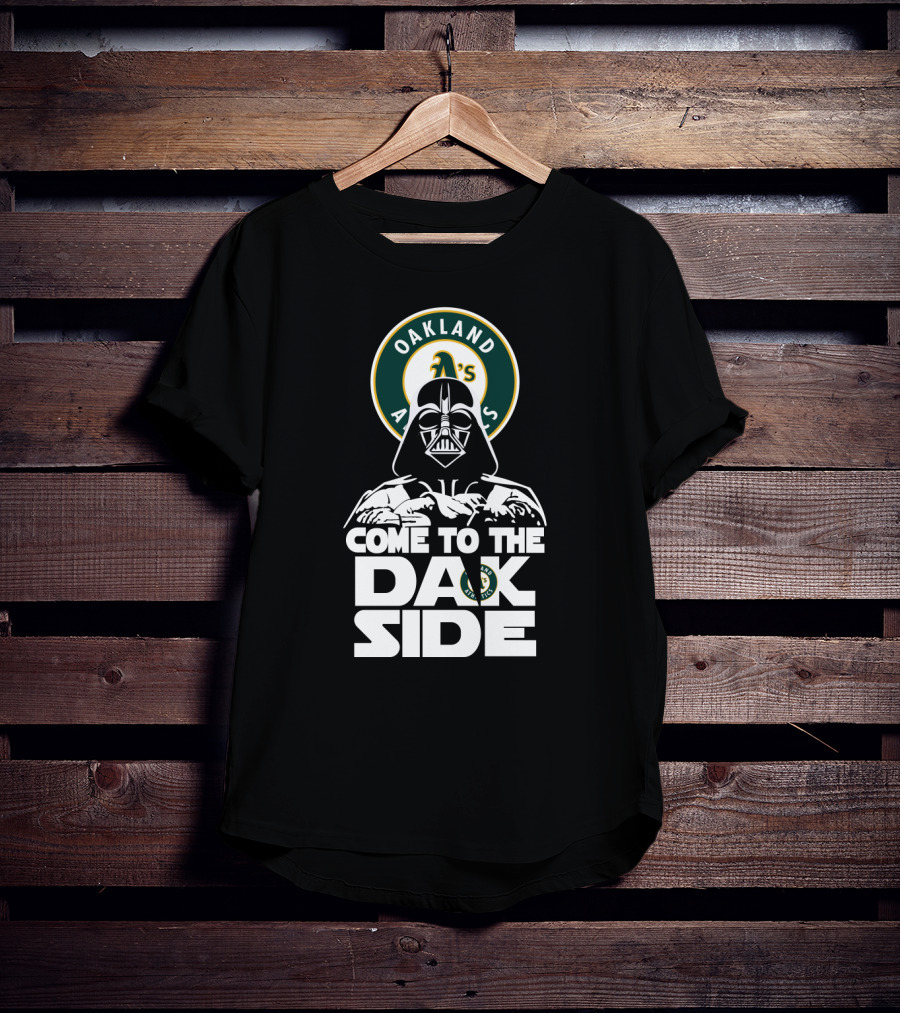Oakland Athletics Darth Vader Come To The Dark Side T-Shirt