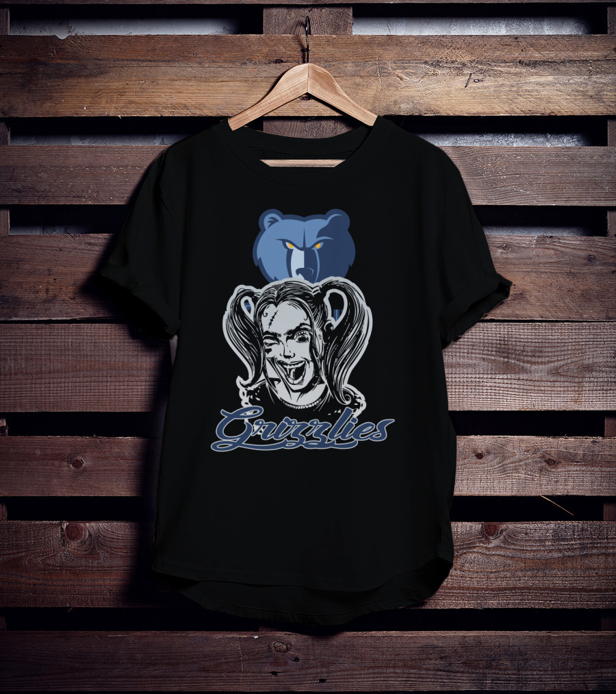 Harley Quinn And Memphis Grizzlies Fan Collaboration T-Shirt