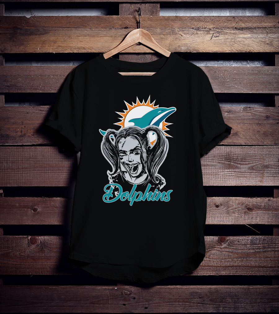 Harley Quinn Miami Dolphins Enthusiasts T-Shirt