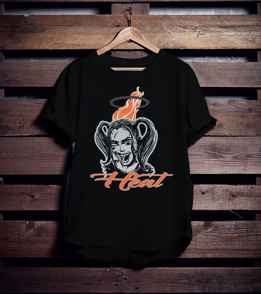 Harley Quinn Inspired Heat Fans Flame Halo T-Shirt