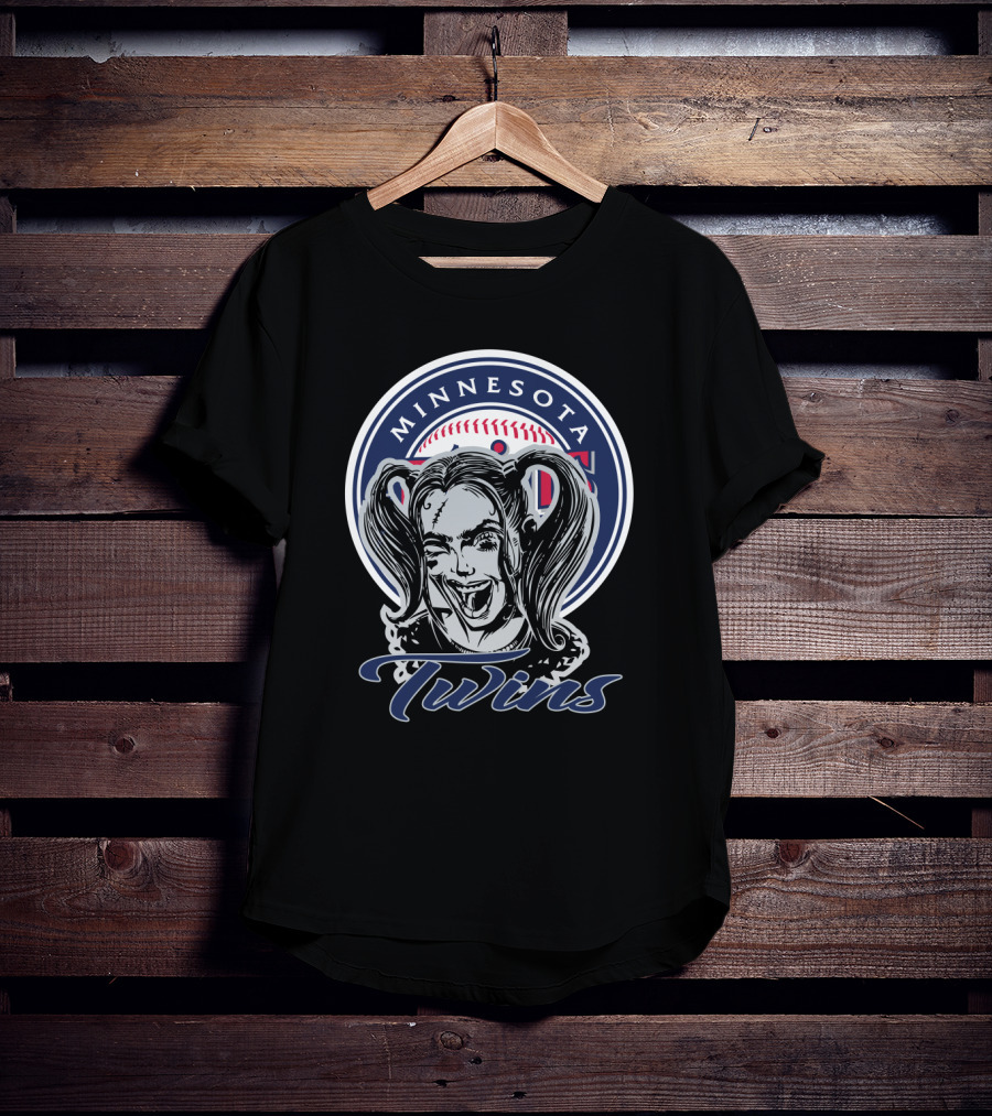 Minnesota Twins Harley Quinn Fans T-Shirt