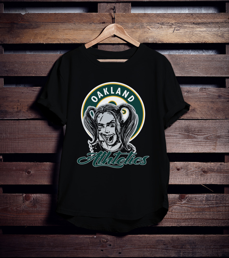 Oakland Athletics Harley Quinn Fan T-Shirt