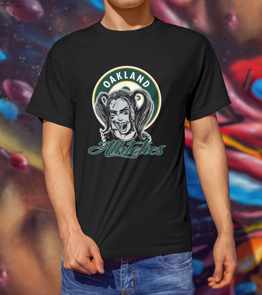 Oakland Athletics Harley Quinn Fan T-Shirt