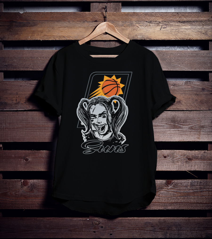 Harley Quinn Suns Basketball Fan Art Phoenix Suns T-Shirt