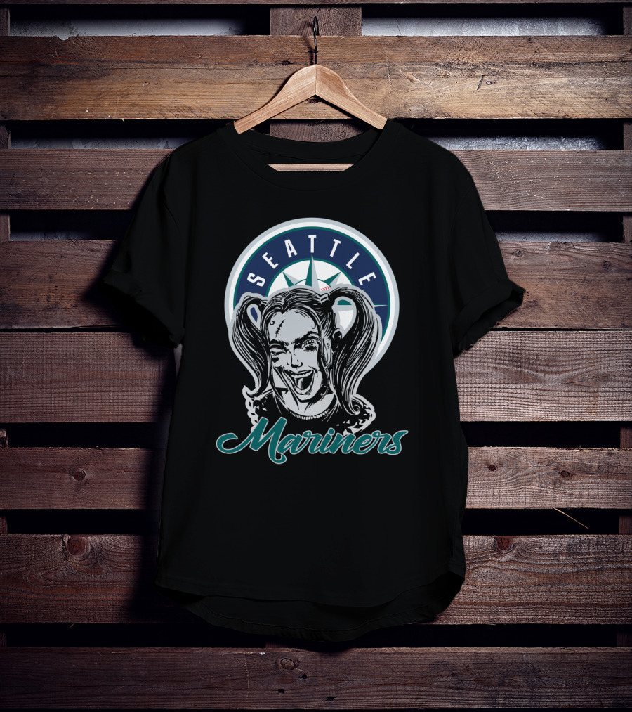 Seattle Mariners Harley Quinn Fans T-Shirt