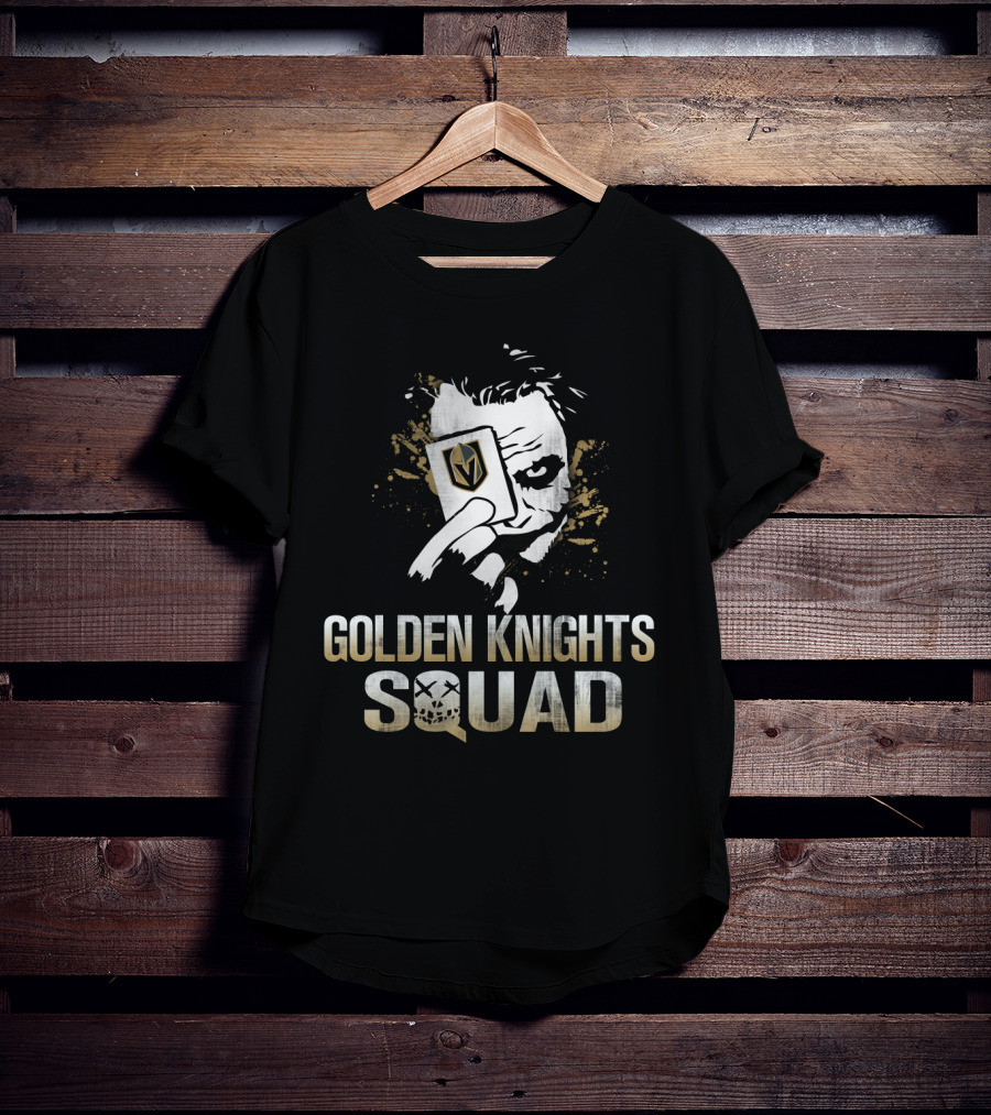 Golden Knights Squad Joker Card Face T-Shirt