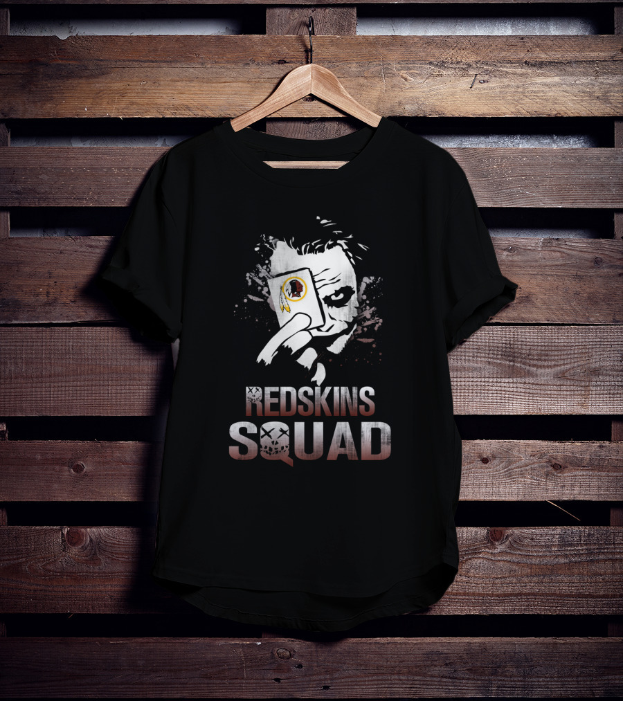 Joker Redskins Squad Fan Joker Card T-Shirt