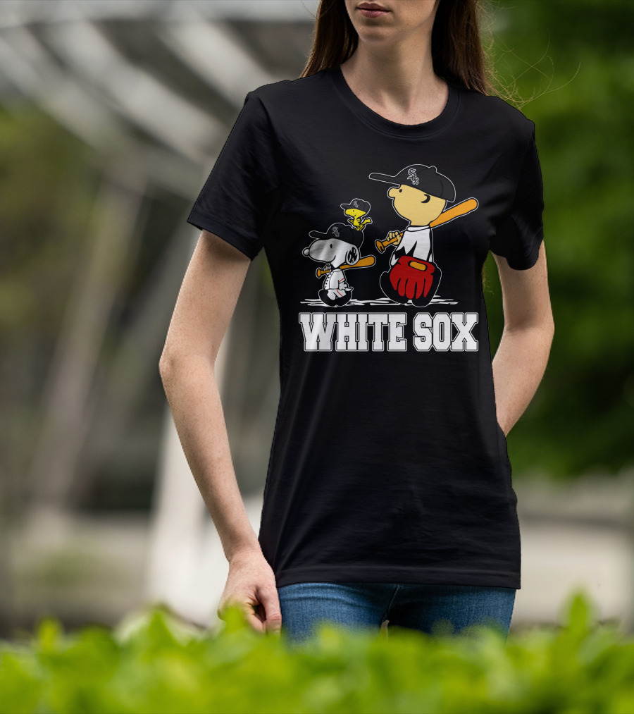Snoopy Woodstock White Sox Fans T-Shirt