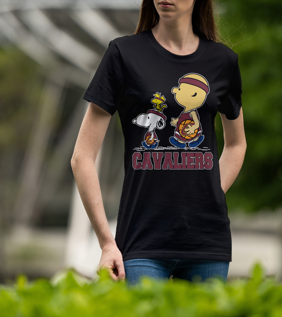 Snoopy And Cavalier Friends With Basketball T-Shirt