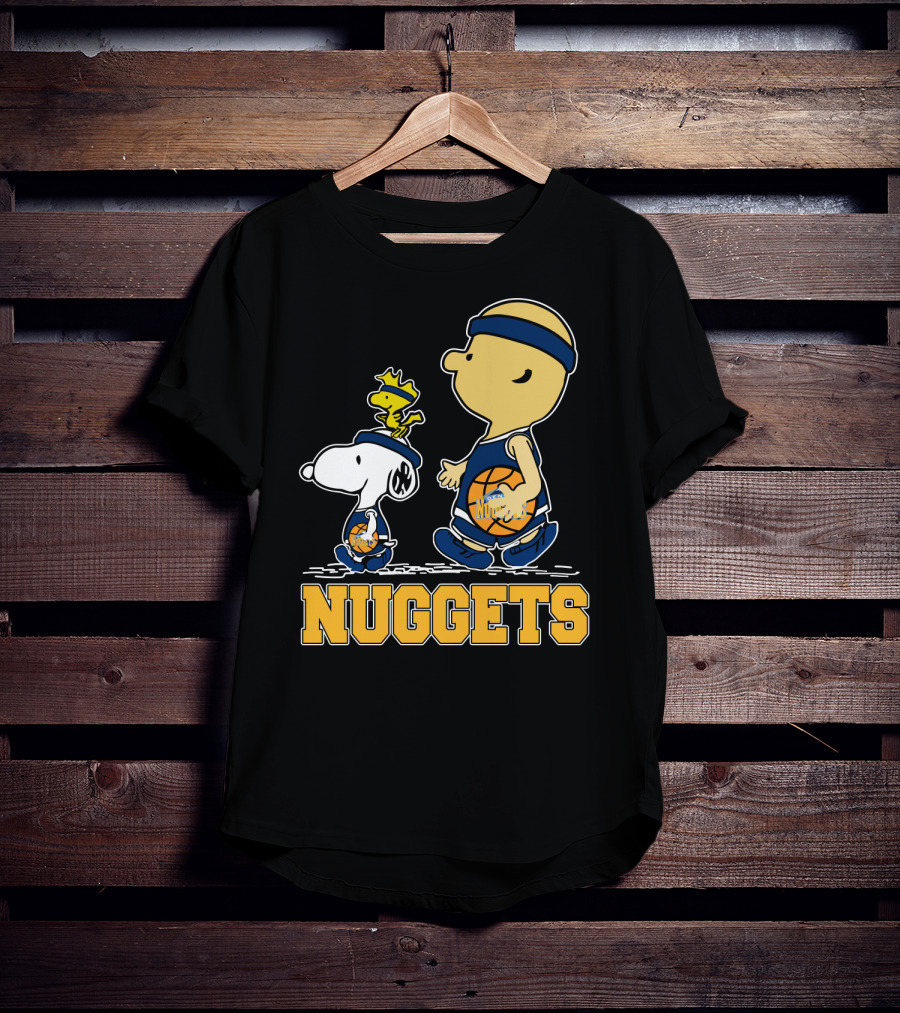 Snoopy Woodstock And Nuggets Basketball Fans T-Shirt
