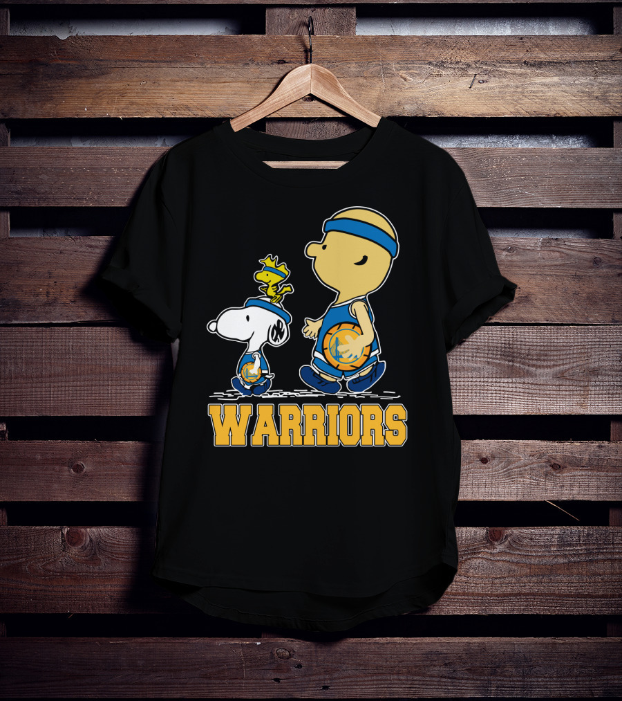 Snoopy And Friends Golden State Warriors Basketball Fans T-Shirt