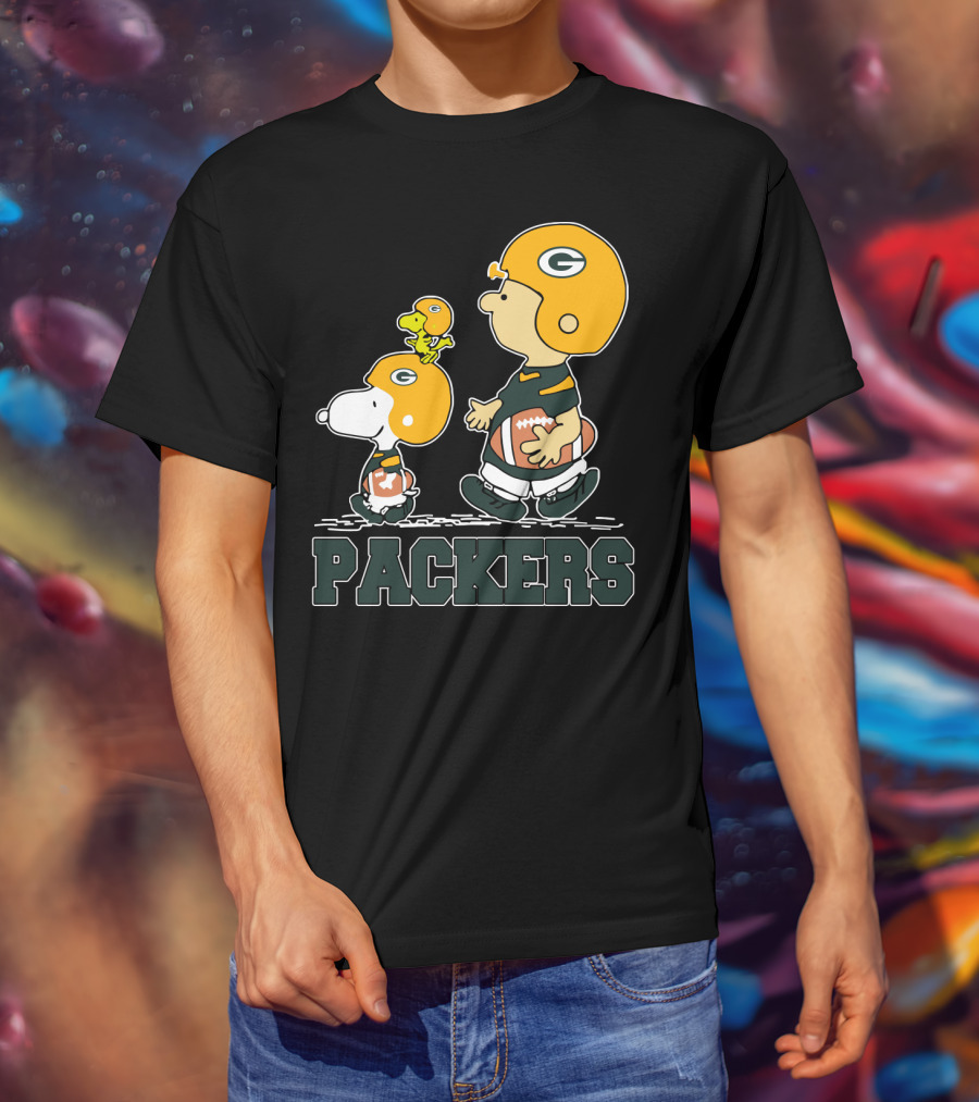 Packers Snoopy And Woodstock Football Fans T-Shirt