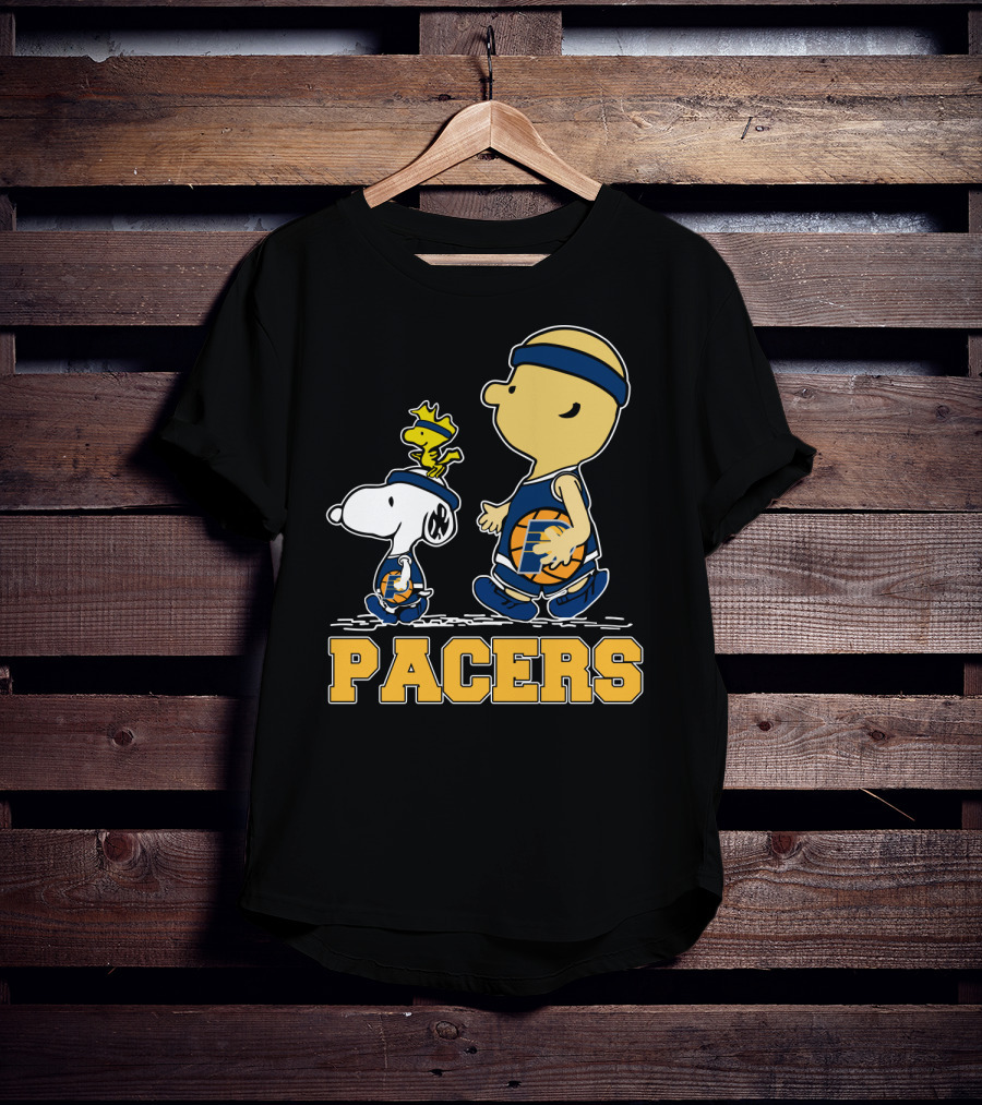 Snoopy And Woodstock Pacers Basketball Fans T-Shirt