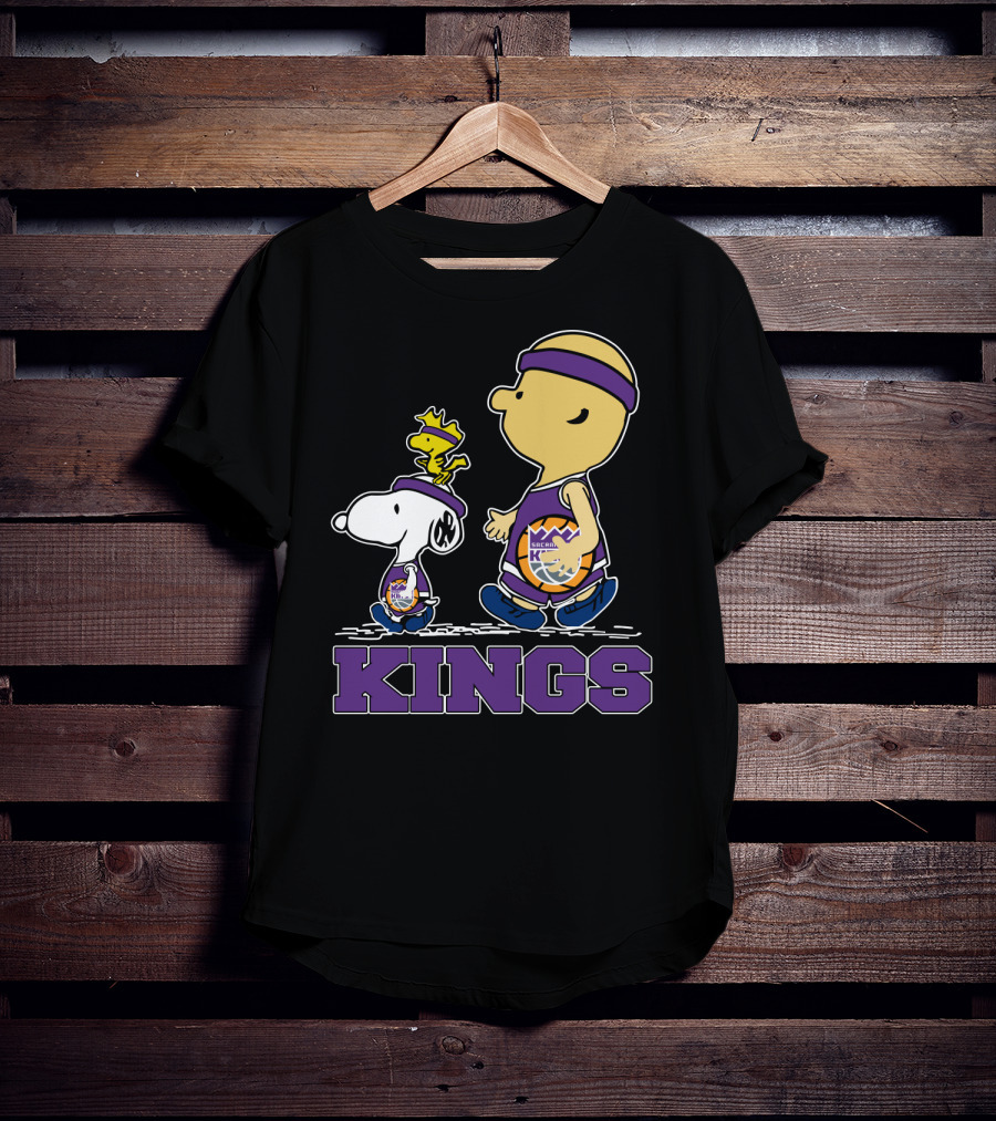 Kings Snoopy And Characters Sacramento Basketball Fans T-Shirt