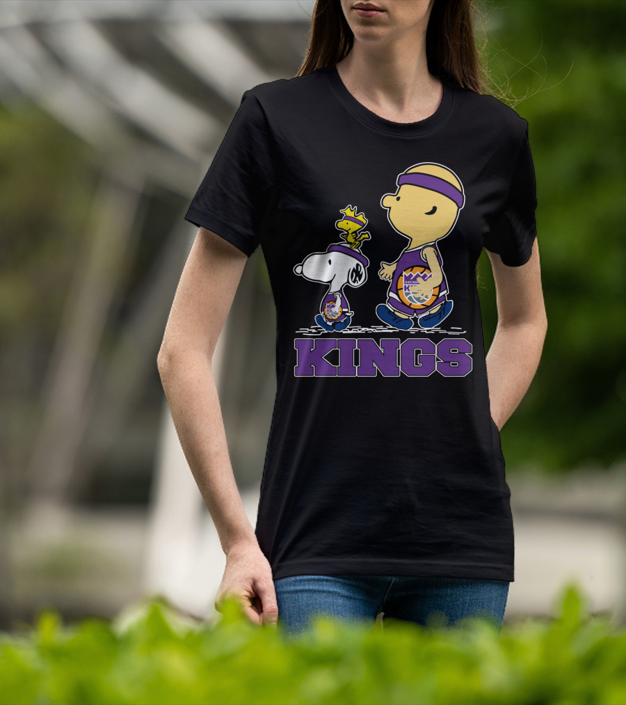 Kings Snoopy And Characters Sacramento Basketball Fans T-Shirt