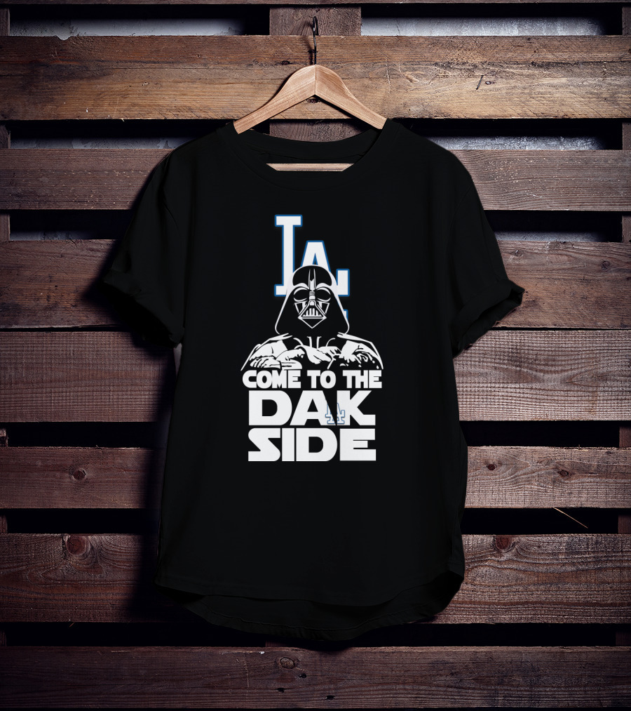 Darth Vader Come To The Dark Side Los Angeles Dodgers LA T-Shirt