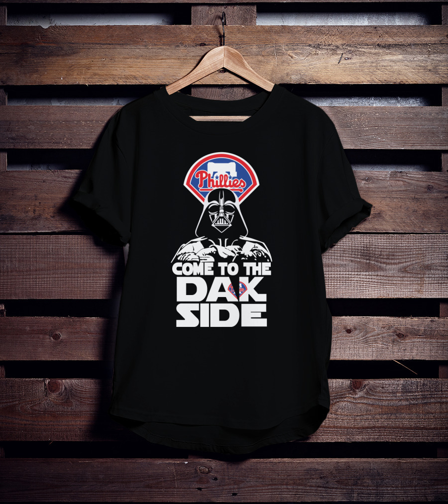 Philadelphia Phillies Come To The Dark Side Darth Vader T-Shirt