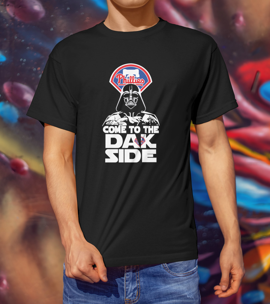 Philadelphia Phillies Come To The Dark Side Darth Vader T-Shirt