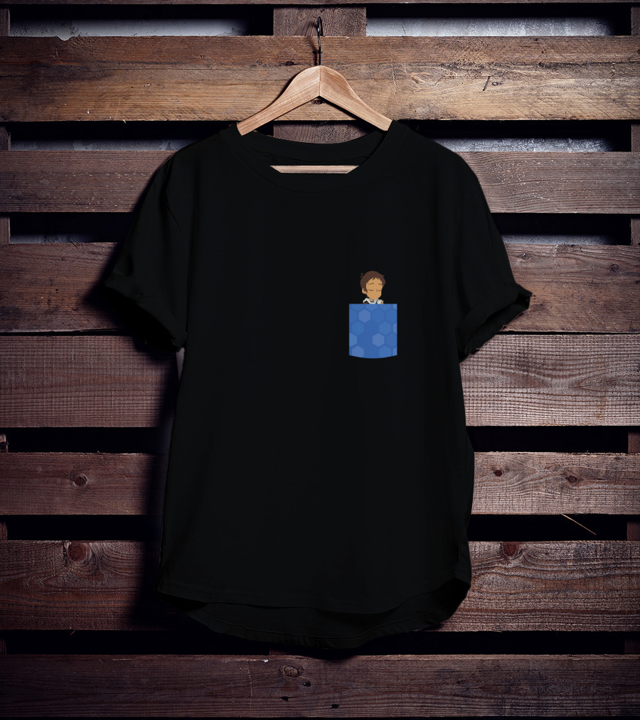 Voltron Legendary Defender Dreamworks Lance Blue Hexagon Pocket T-Shirt
