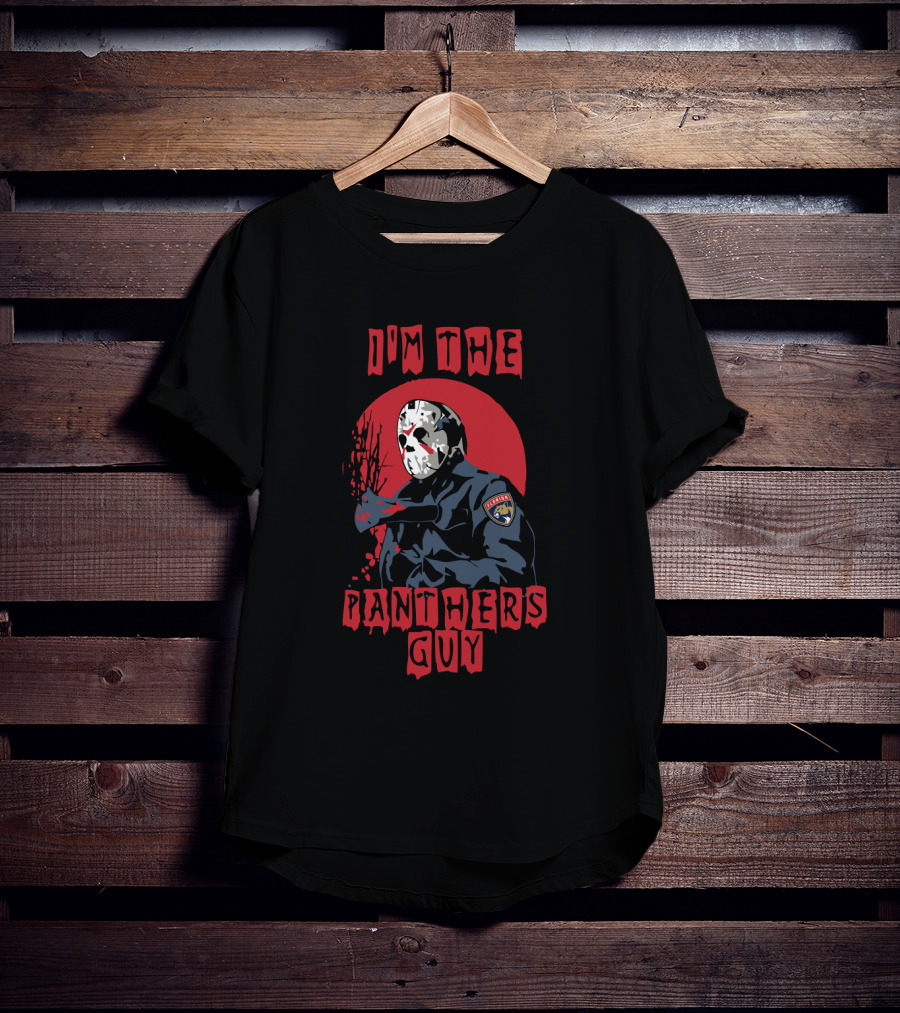 I'm The Panthers Guy Jason Voorhees Florida Hockey Crossover T-Shirt