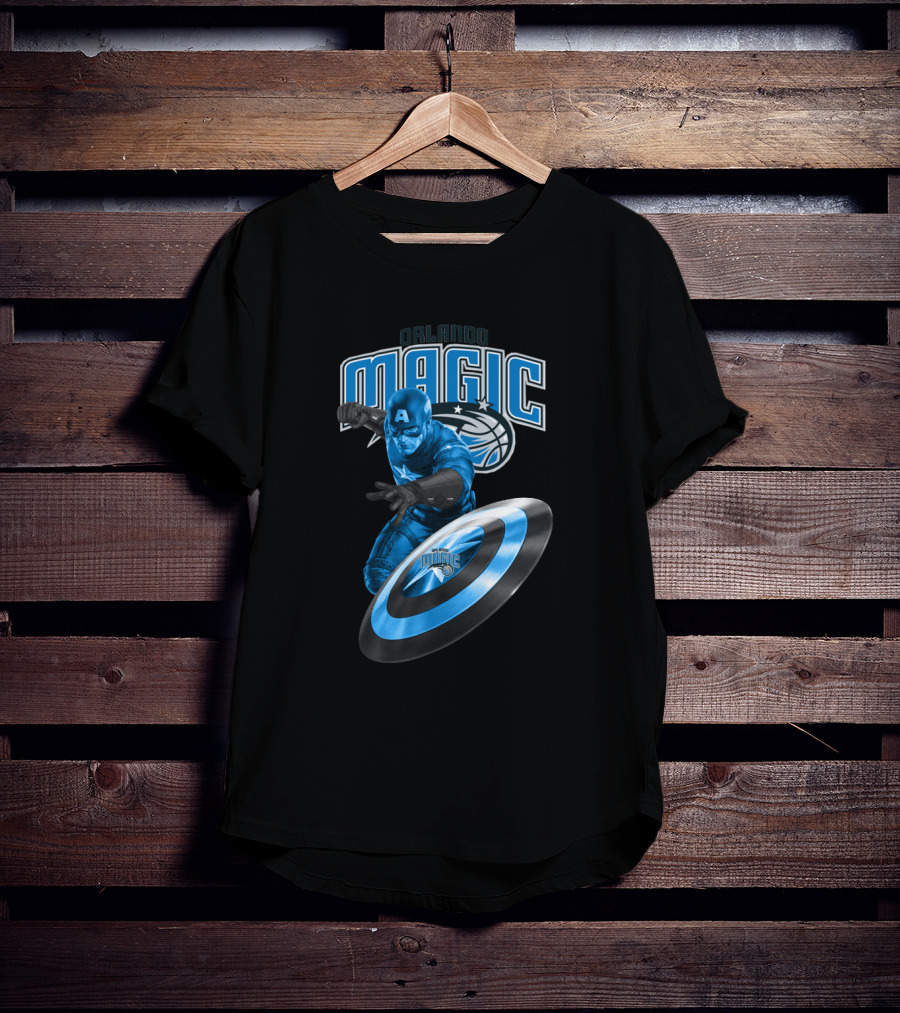 Orlando Magic Captain America Fans Assemblage T-Shirt