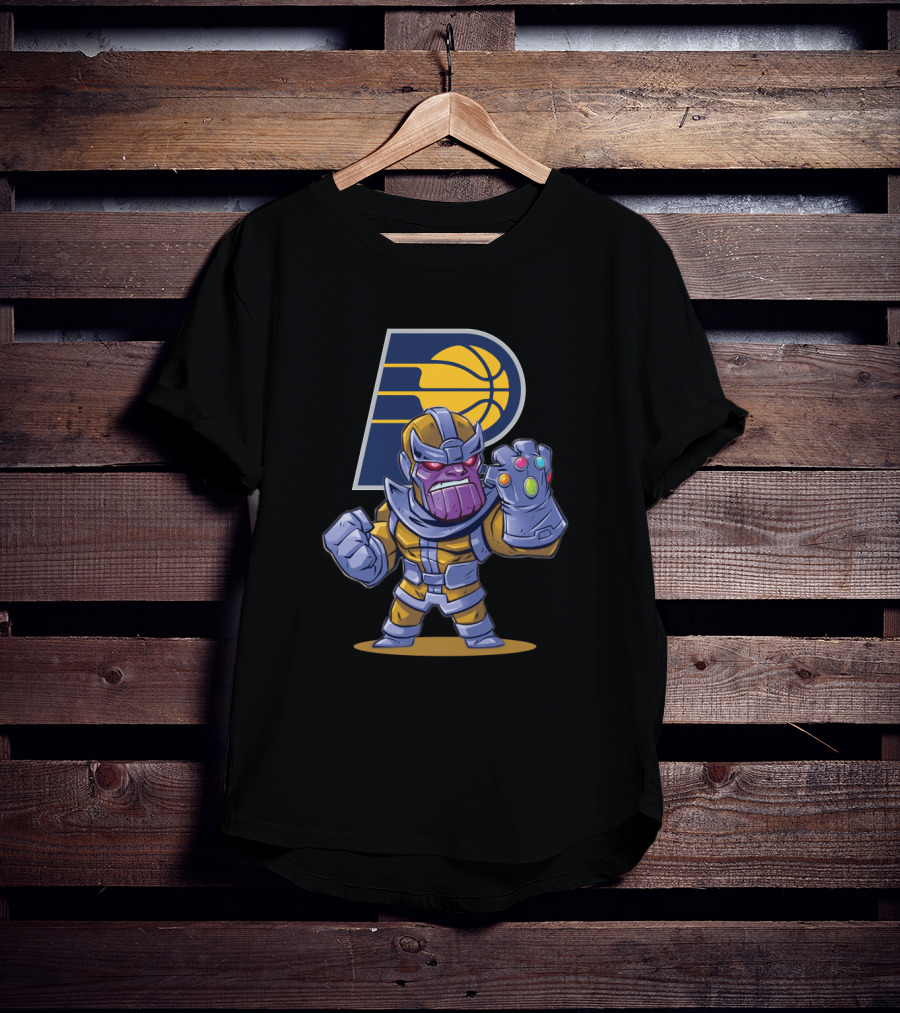 Thanos Indiana Pacers Crossover With Infinity Gauntlet T-Shirt