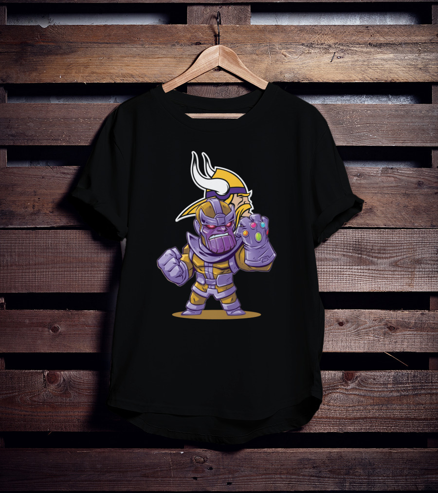 Thanos Minnesota Vikings Crossover T-Shirt