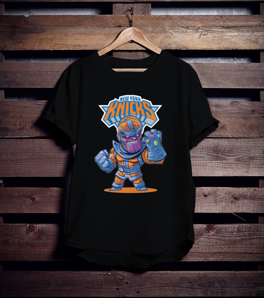 New York Knicks Thanos Crossover T-Shirt