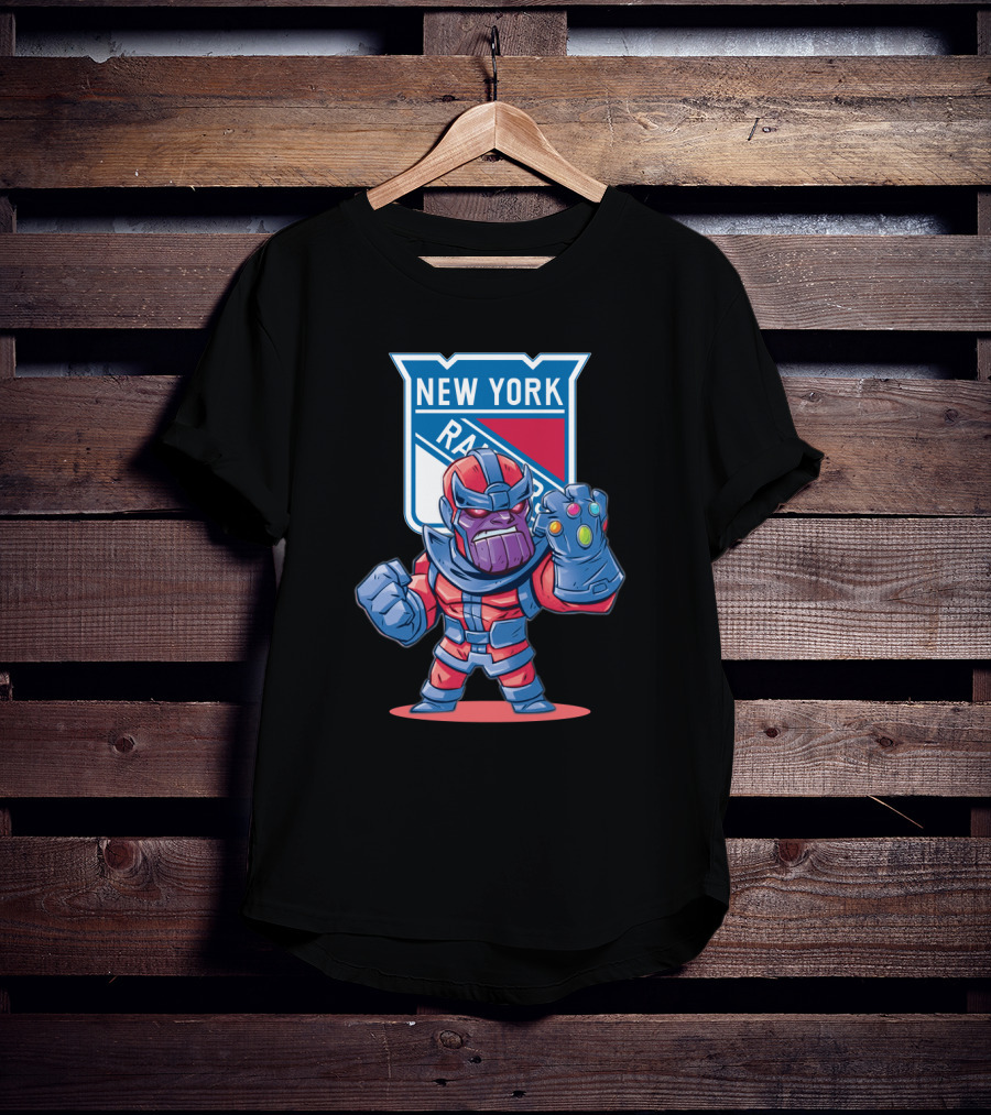 Thanos New York Rangers Fan Crossover Avengers Nhl Collaboration T-Shirt