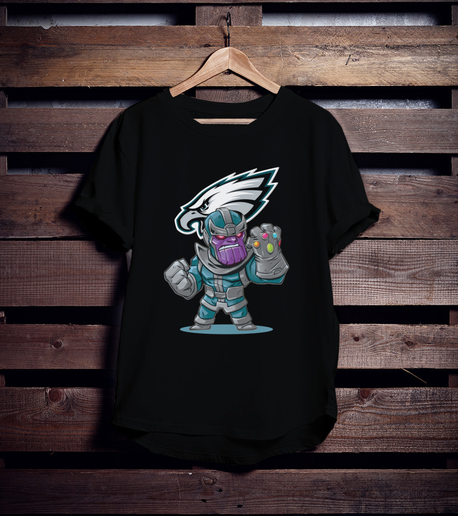 Thanos Philadelphia Eagles Infinity Gauntlet Clash T-Shirt