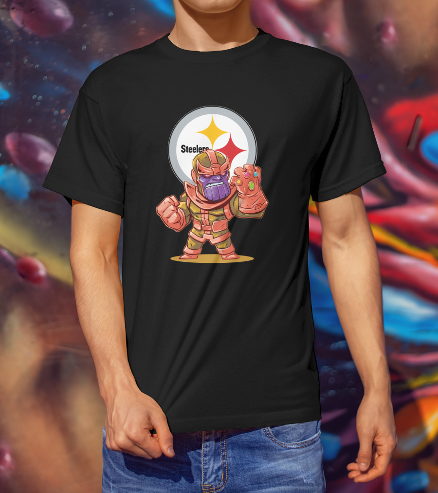 Thanos Infinity Gauntlet Steelers Fans Embrace T-Shirt