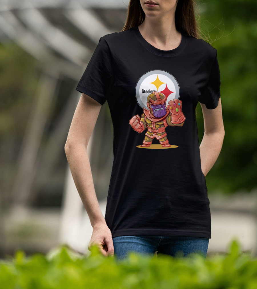 Thanos Infinity Gauntlet Steelers Fans Embrace T-Shirt
