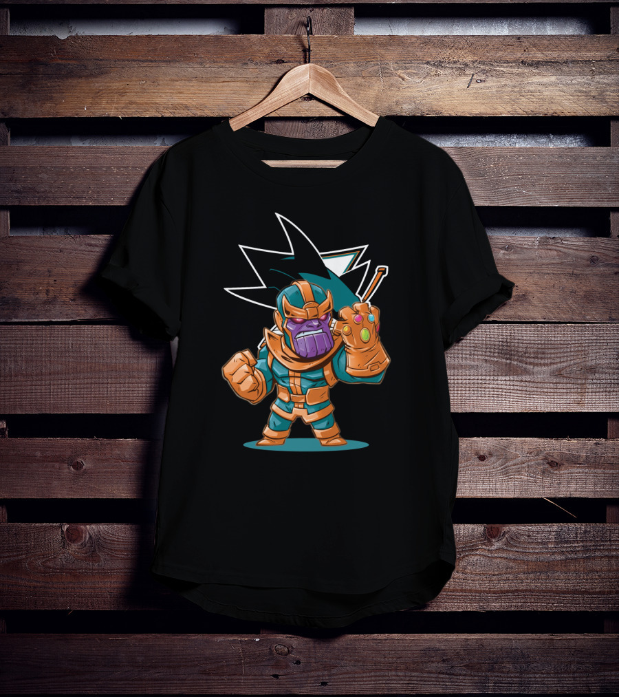 Thanos San Jose Sharks Fans Crossover Character T-Shirt