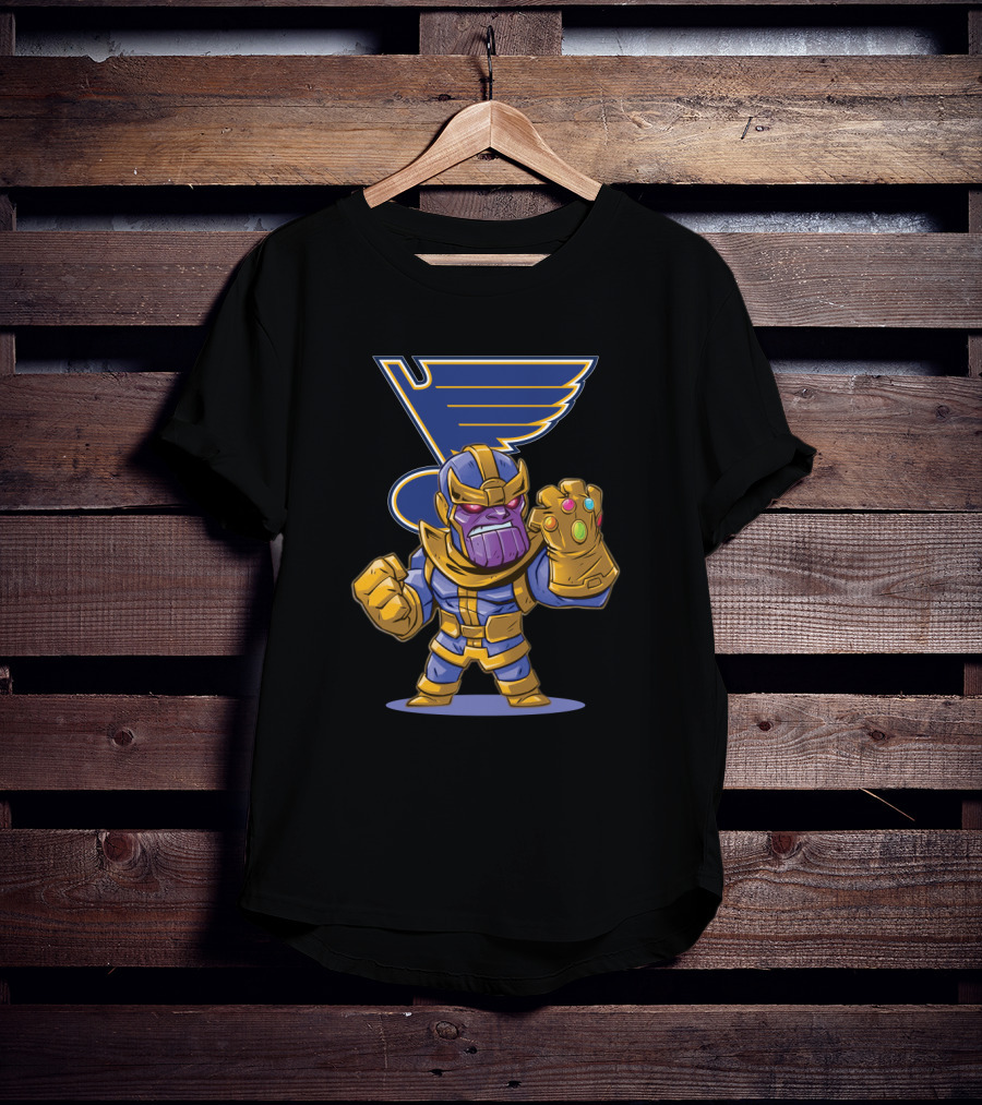Thanos Infinity Gauntlet Meets St. Louis Blues T-Shirt
