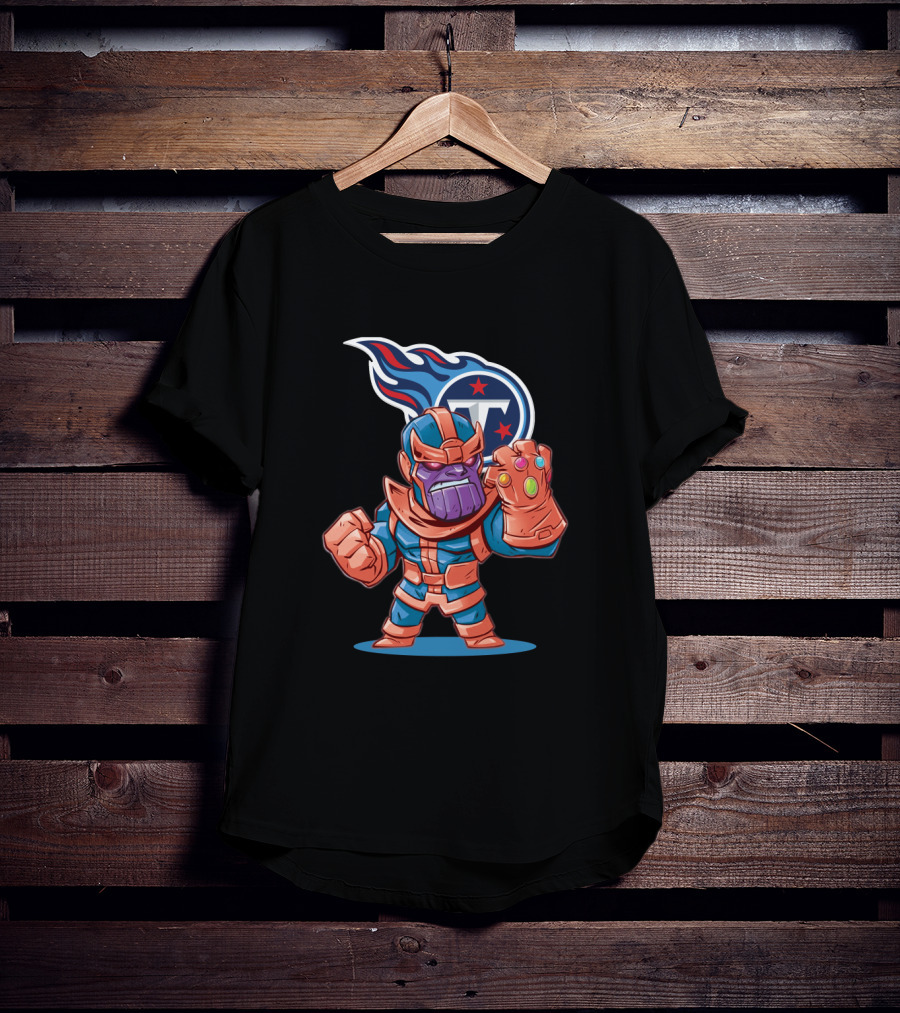 Thanos Tennessee Titans Crossover Fans Marvel Nfl Collaboration T-Shirt