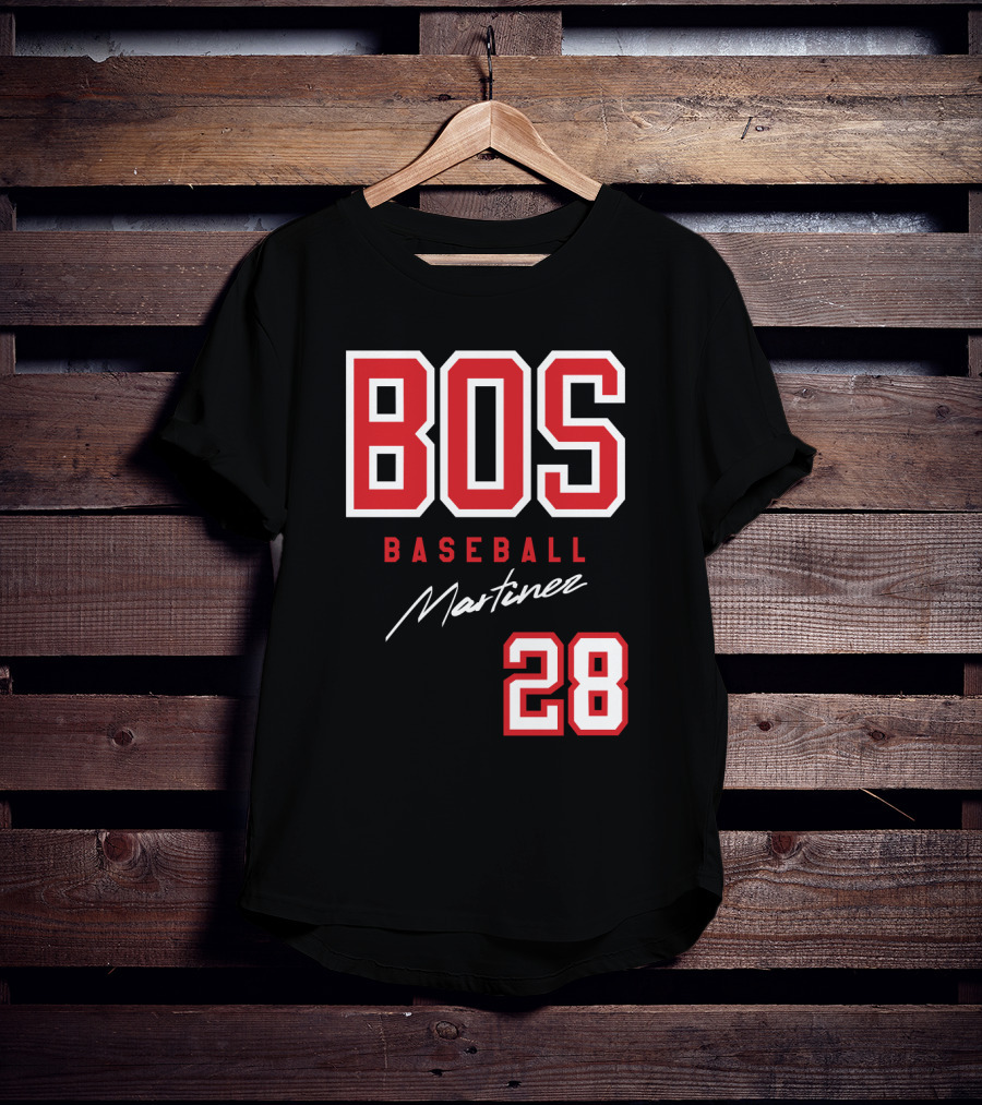 BOS Baseball Martinez 28 Boston Red Sox J D Martinez Fans T-Shirt