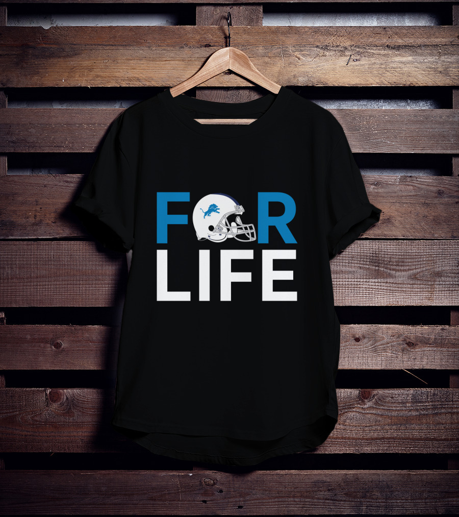 Detroit Lions Helmet For Life Fan Pride T-Shirt