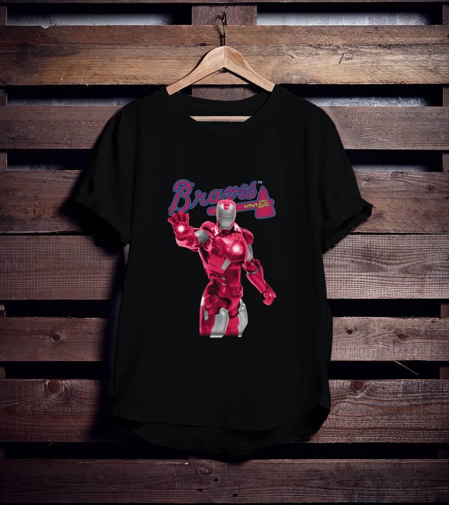 Atlanta Braves Iron Man Crossover T-Shirt