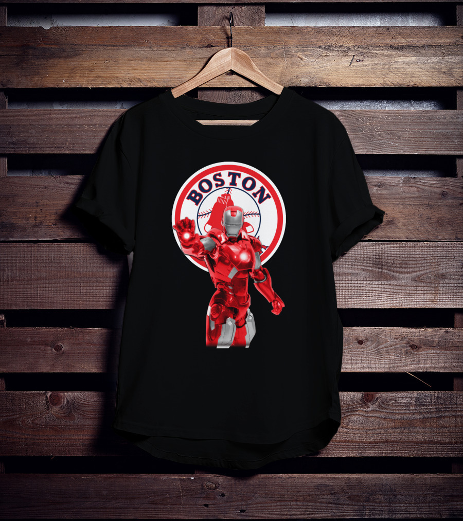 Boston Red Sox Iron Man Crossover Fan T-Shirt