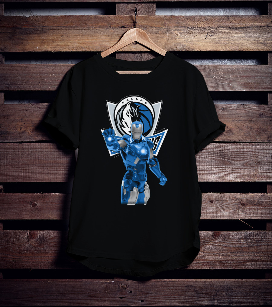 Iron Man Dallas Mavericks Fans T-Shirt
