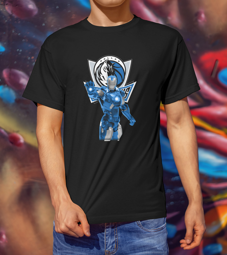 Iron Man Dallas Mavericks Fans T-Shirt